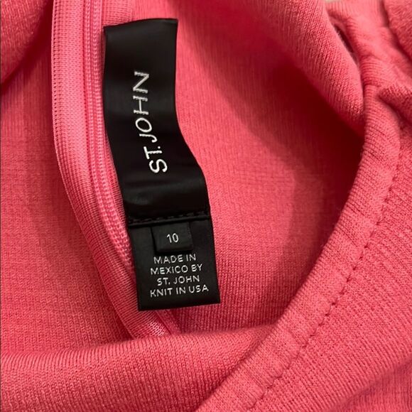 St John Coral Elegant Ruffle Top 10 - Picture 5 of 7